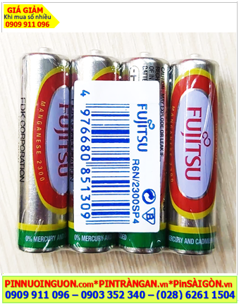 Fujitsu R6, MN2300SP4; Pin AA 1.5v Fujitsu R6 /MN2300SP4 Heavy Duty /Indonesia (Gói 4viên)